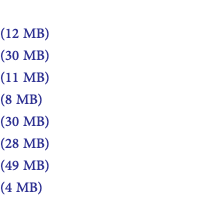  (12 MB) (30 MB) (11 MB) (8 MB) (30 MB) (28 MB) (49 MB) (4 MB)
